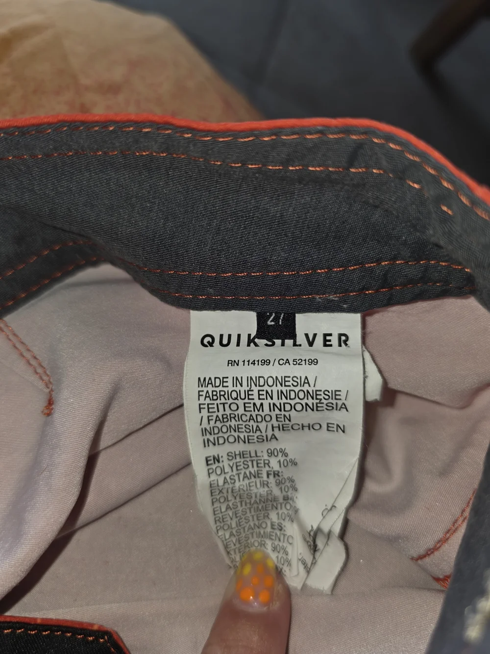 Quiksilver Men's Red to Yellow Ombre Board Shorts